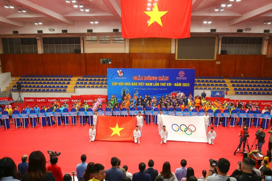 Khai mạc giải bóng bàn Cúp Hội Nhà báo Việt Nam lần thứ XVI năm 2023