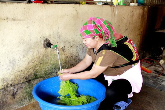 Hơn 90% người dân nông thôn ở Hà Giang được sử dụng nước hợp vệ sinh