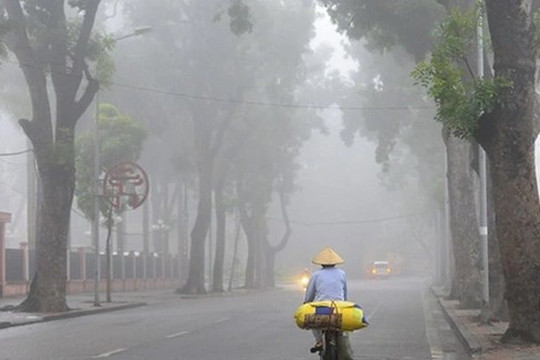 Dự báo thời tiết Hà Nội ngày 8/1: Sáng sớm có sương mù, ngày nắng đến 27 độ C