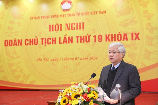 Hội nghị Đoàn Chủ tịch Ủy ban Trung ương MTTQ Việt Nam lần thứ 19, Khóa IX, nhiệm kỳ 2019-2024