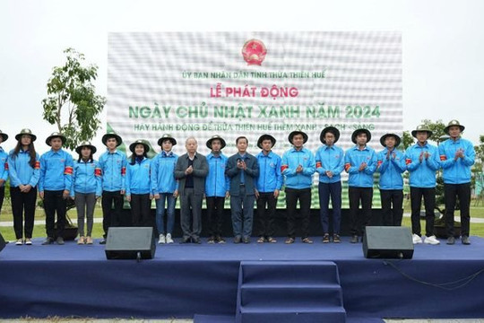 Thừa Thiên Huế tổ chức phát động hưởng ứng phong trào 'Ngày Chủ nhật xanh' năm 2024