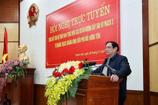 Thủ tướng Phạm Minh Chính: Quyết tâm hoàn thành dự án 500 kV mạch 3 vào tháng 6/2024