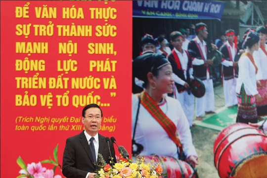 Chủ tịch nước Võ Văn Thưởng: Việt Nam có nền văn hóa giàu bản sắc, thống nhất trong đa dạng