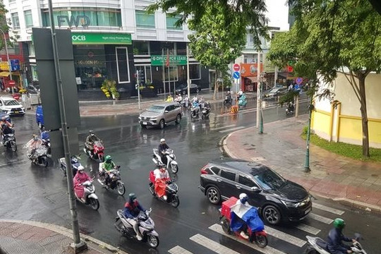 TP. Hồ Chí Minh đón cơn mưa "vàng" giải nhiệt