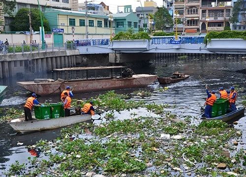 Tăng cường giải pháp ngăn chặn và thu gom rác từ cống ra kênh Nhiêu Lộc – Thị Nghè gây ô nhiễm