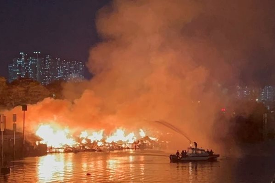 Không có thương vong về người trong vụ cháy dãy nhà ven kênh Tàu Hũ