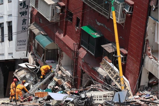 Động đất ở Đài Loan tương đương khoảng 32 quả bom nguyên tử