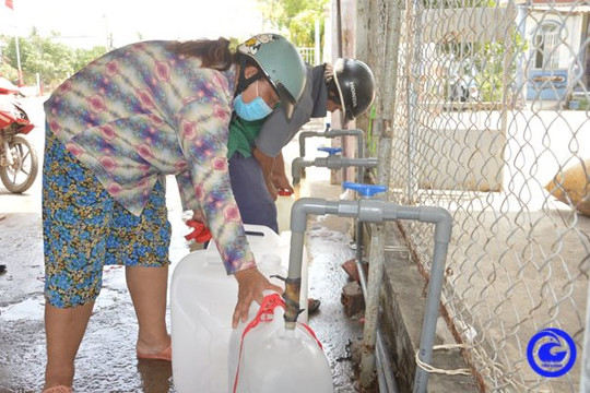 Tiền Giang đảm bảo đủ nước sinh hoạt cho người dân vùng khô hạn