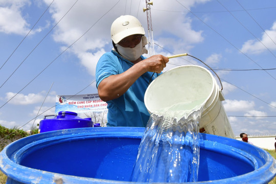 Ứng phó hạn hán, Cà Mau thực hiện dự án cấp nước sinh hoạt cho người dân trị giá gần 16 tỷ đồng
