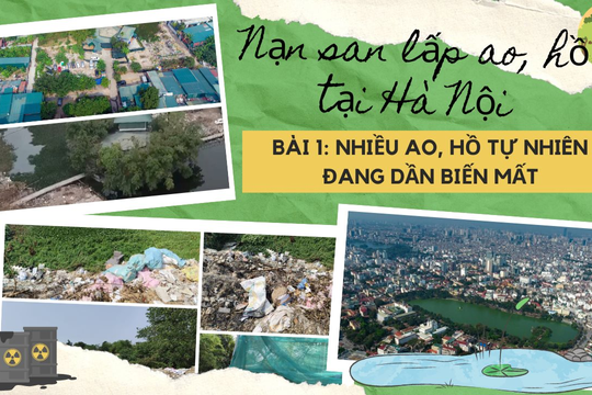 Nạn san lấp ao, hồ tại Hà Nội: Bài 1: Nhiều ao, hồ tự nhiên đang dần biến mất
