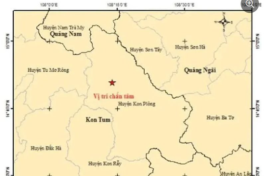 Kon Tum hứng liên tiếp 2 trận động đất mạnh từ 3.3 đến 3.7 độ richter
