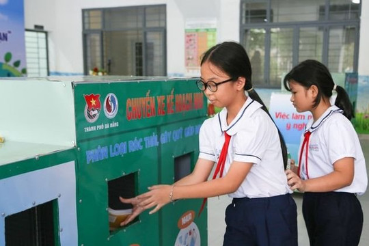 Đà Nẵng: Gần 12 tấn rác được phân loại và tái chế khi thí điểm Trường học Xanh