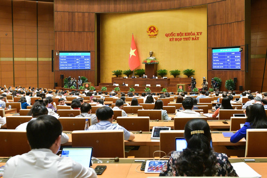 Quốc hội biểu quyết thông qua Luật Tổ chức Tòa án nhân dân (sửa đổi)
