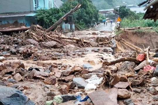 Thiệt hại nặng nề do mưa lũ gây ra tại các tỉnh miền núi Bắc Bộ
