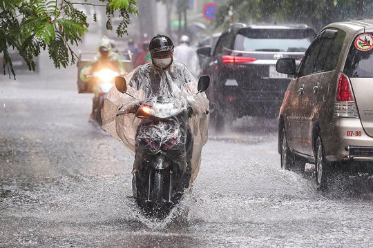 Dự báo thời tiết Hà Nội ngày 15/7/2024: Mưa to cục bộ ngày đầu tuần