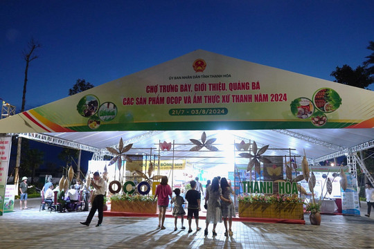 Chợ trưng bày, giới thiệu, quảng bá các sản phẩm OCOP và ẩm thực xứ Thanh năm 2024