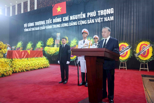 Hơn 5.600 đoàn trong nước và quốc tế đến viếng Tổng Bí thư Nguyễn Phú Trọng
