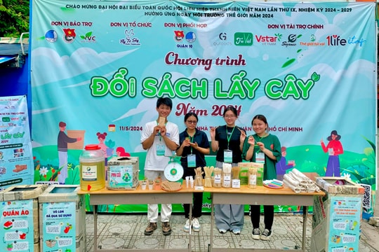 14 tấn sách, giấy được quy đổi trong Chương trình “Đổi sách lấy cây” năm 2024