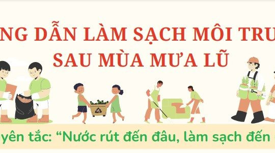 Hướng dẫn làm sạch môi trường sau mùa mưa lũ