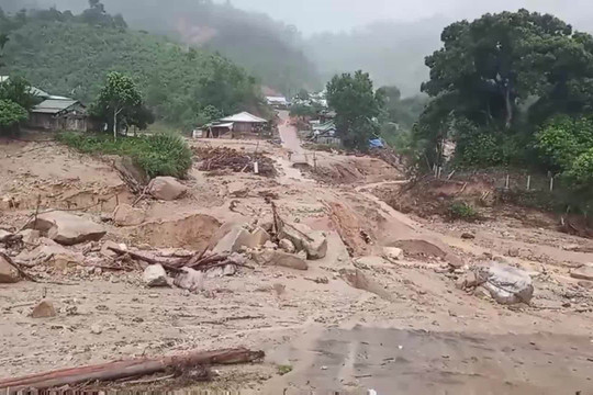 Cảnh báo lũ quét, sạt lở, sụt lún đất do mưa lũ tại nhiều địa phương