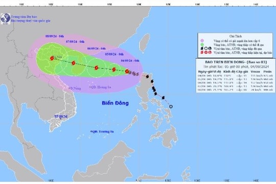 Bão số 3 liên tục tăng cấp, dự báo càn quét toàn miền Bắc