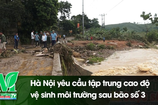 [VIDEO] Hà Nội yêu cầu tập trung cao độ vệ sinh môi trường sau bão số 3