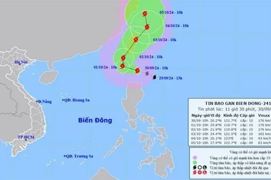 Xuất hiện bão Krathon gần Biển Đông