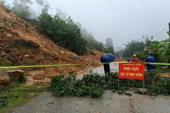 Nguy cơ lũ quét, sạt lở đất ở các tỉnh miền trung