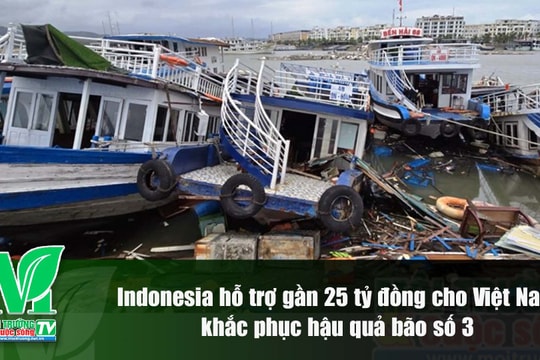 [VIDEO] Indonesia hỗ trợ gần 25 tỷ đồng cho Việt Nam khắc phục hậu quả bão số 3