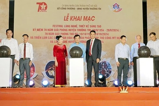 Khai mạc Festival làng nghề và Triển lãm các sản phẩm OCOP tại huyện Thường Tín