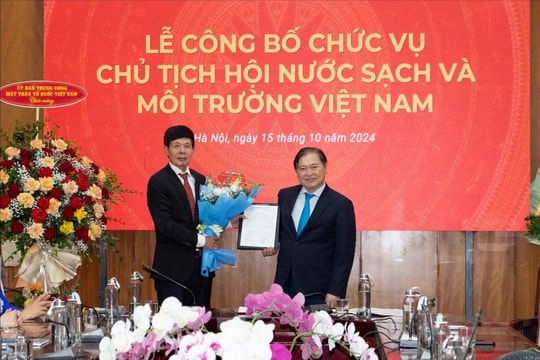 Ông Chu Phạm Ngọc Hiển làm Chủ tịch Hội Nước sạch và Môi trường Việt Nam