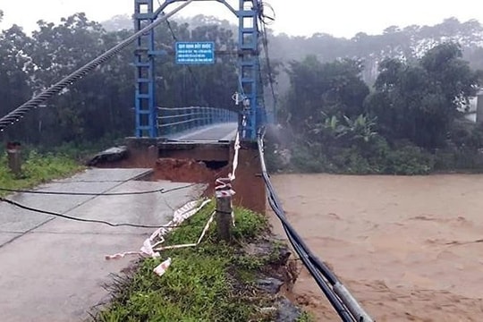 Tây Nguyên cảnh báo lũ quét, sạt lở đất trên địa bàn tỉnh