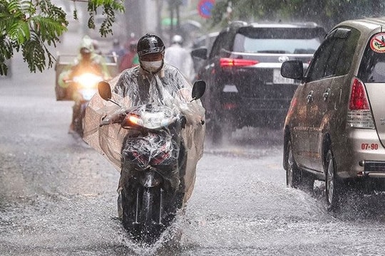 Chiều tối 18/10, Tây Nguyên và Nam Bộ mưa lớn, đề phòng ngập úng