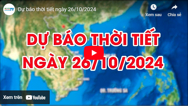 Dự báo thời tiết ngày 26/10/2024: Đêm và sáng sớm trời lạnh, ngày nắng