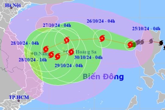 Bão Trami giật cấp 12, các tỉnh Trung Bộ khẩn trương ứng phó