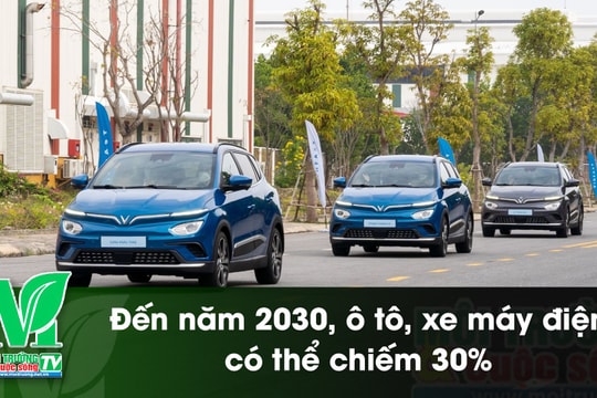 [VIDEO] Đến năm 2030, ô tô, xe máy điện có thể chiếm 30%