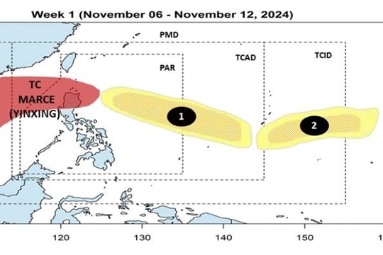 Bão Yinxing tiếp tục mạnh lên, bão mới lăm le vào biển Đông