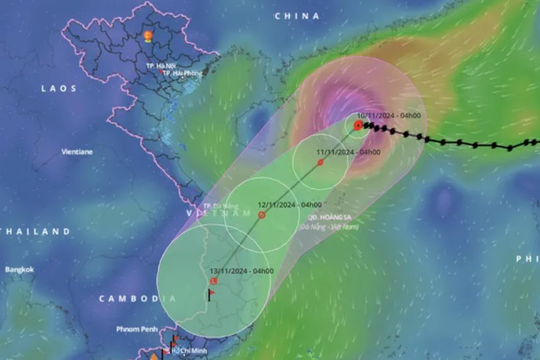 Nhận định mới nhất về đường đi của bão số 7