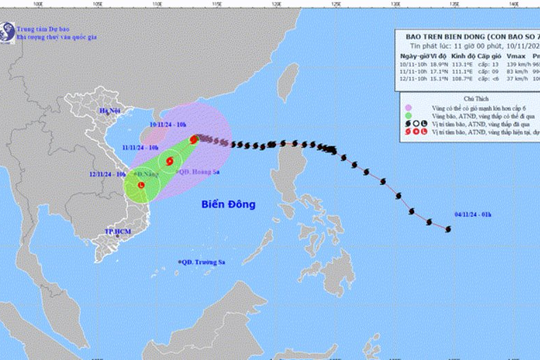 Chủ động ứng phó với bão TORAJI gần Biển Đông