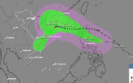 3 cơn bão nối đuôi nhau vào biển Đông
