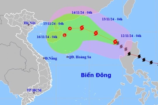 Bão Toraji trở thành bão số 8 trên biển Đông