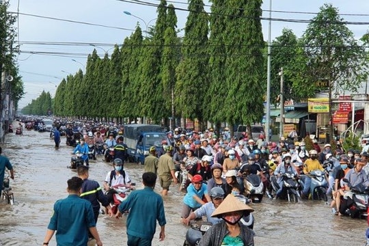 Cần Thơ gấp rút ứng phó với triều cường tháng 11