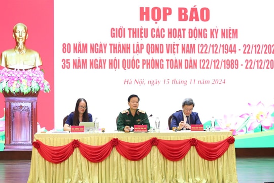 Kỷ niệm 80 Ngày thành lập Quân đội Nhân dân Việt Nam: Sẽ diễn ra 22 hoạt động trọng điểm