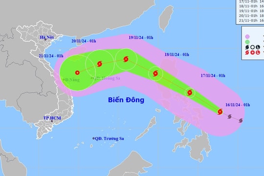 Bão Man-yi có thể đạt cấp siêu bão trong những giờ tới