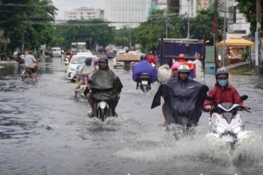 Bình Dương: Cảnh báo nguy cơ ngập lụt diện rộng do triều cường đạt đỉnh