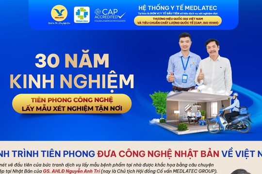 Dịch vụ lấy mẫu xét nghiệm tận nơi - Giải pháp y tế thông minh chăm sóc sức khỏe triệu người dân Việt