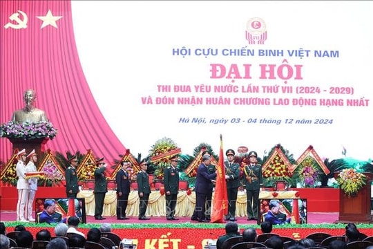 Đại hội thi đua yêu nước cựu chiến binh gương mẫu lần thứ VII, Tổng Bí thư dự và trao Huân chương Lao động Hạng nhất cho Hội cựu chiến binh Việt Nam