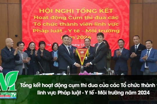 [VIDEO] Tổng kết hoạt động cụm thi đua của các Tổ chức thành viên lĩnh vực Pháp luật - Y tế - Môi trường năm 2024