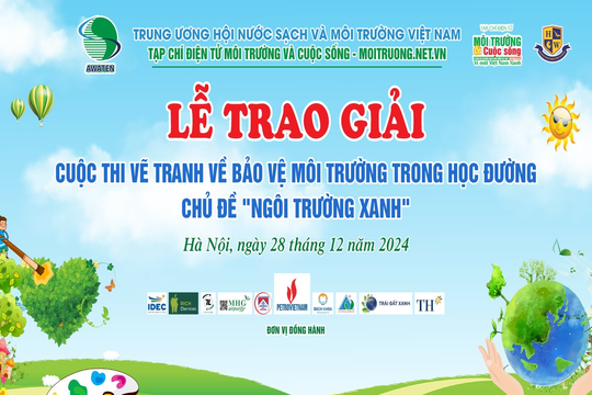 [TRỰC TIẾP]: Lễ Trao giải cuộc thi vẽ tranh về Bảo vệ môi trường trong học đường chủ đề “Ngôi trường xanh”