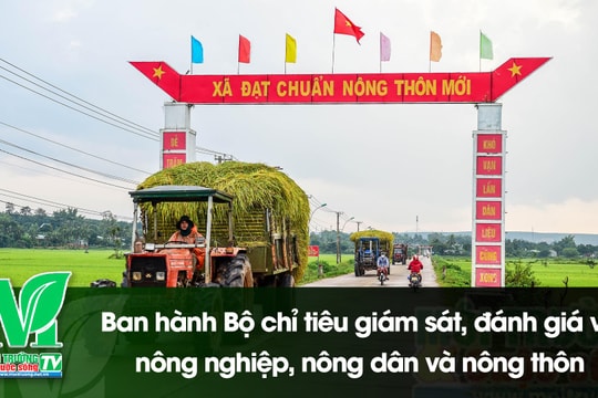 [VIDEO] Ban hành Bộ chỉ tiêu giám sát, đánh giá về nông nghiệp, nông dân và nông thôn